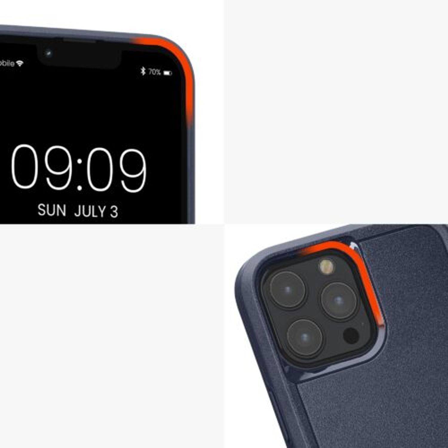 Husa Kwmobile pentru Apple iPhone 13 Pro Max, Silicon, Albastru, 59200.17 fotografia produsului View 10 L