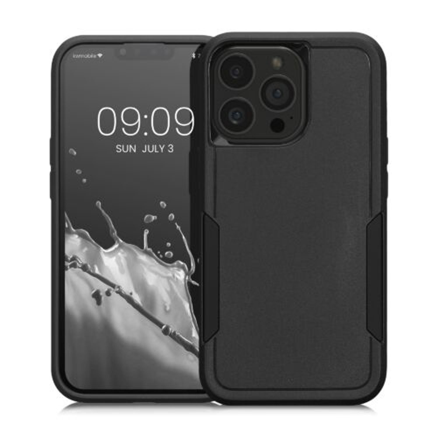 Husa Kwmobile pentru Apple iPhone 13 Pro, Silicon, Negru, 59199.01 fotografia produsului