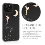 Husa Kwmobile pentru Apple iPhone 14, Silicon, Transparent/Auriu, 59204.02 fotografia produsului View 6 S