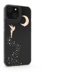 Husa Kwmobile pentru Apple iPhone 14, Silicon, Transparent/Auriu, 59204.02 fotografia produsului View 2 S