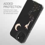 Husa Kwmobile pentru Apple iPhone 14, Silicon, Transparent/Auriu, 59204.02 fotografia produsului View 9 S