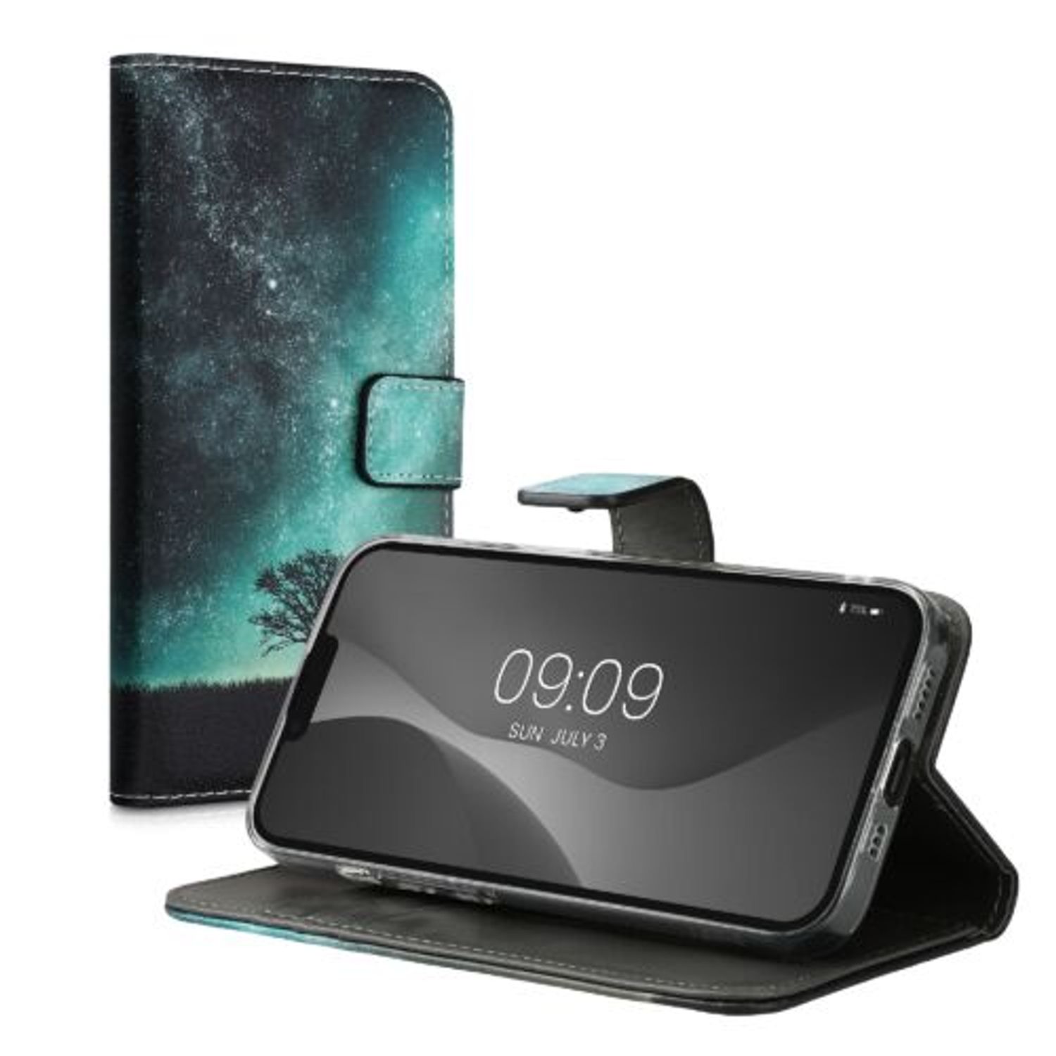 Husa Kwmobile pentru Apple iPhone 14, Piele ecologica, Multicolor, 59208.01 fotografia produsului