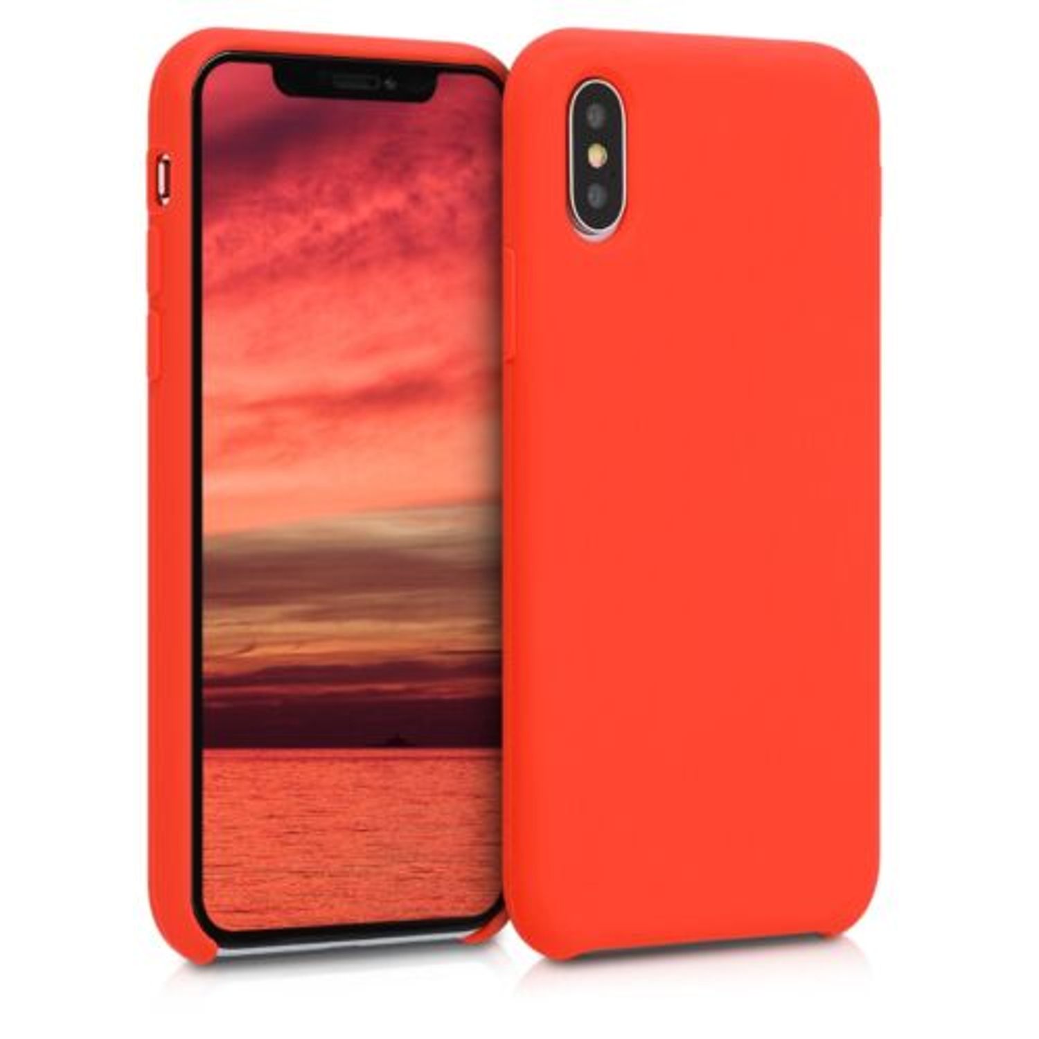 Husa pentru Apple iPhone X/iPhone XS, Silicon, Rosu, 46313.164 fotografia produsului
