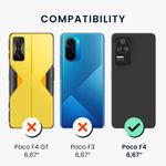 Husa Kwmobile pentru Xiaomi Poco F4, Silicon, Negru, 59244.47 fotografia produsului View 5 S