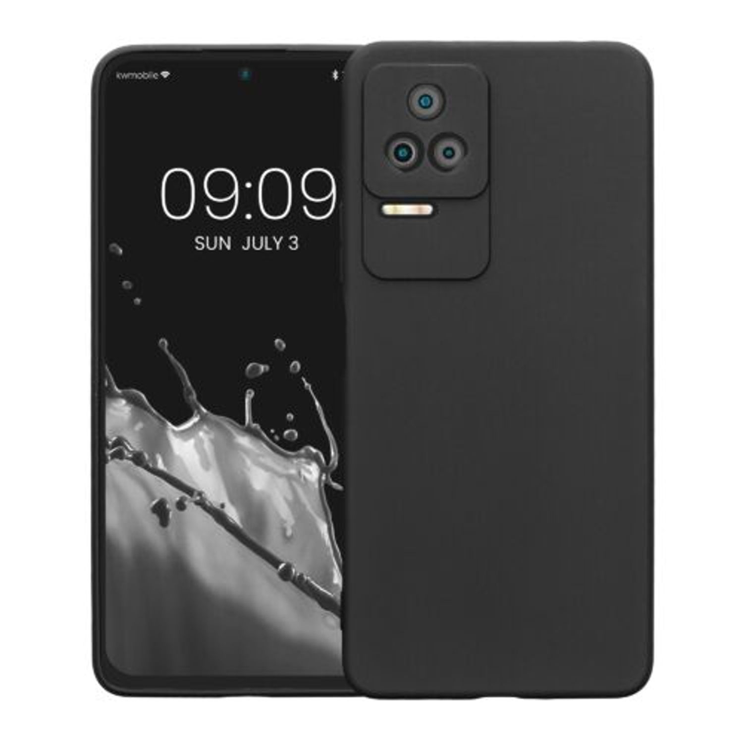 Husa Kwmobile pentru Xiaomi Poco F4, Silicon, Negru, 59244.47 fotografia produsului