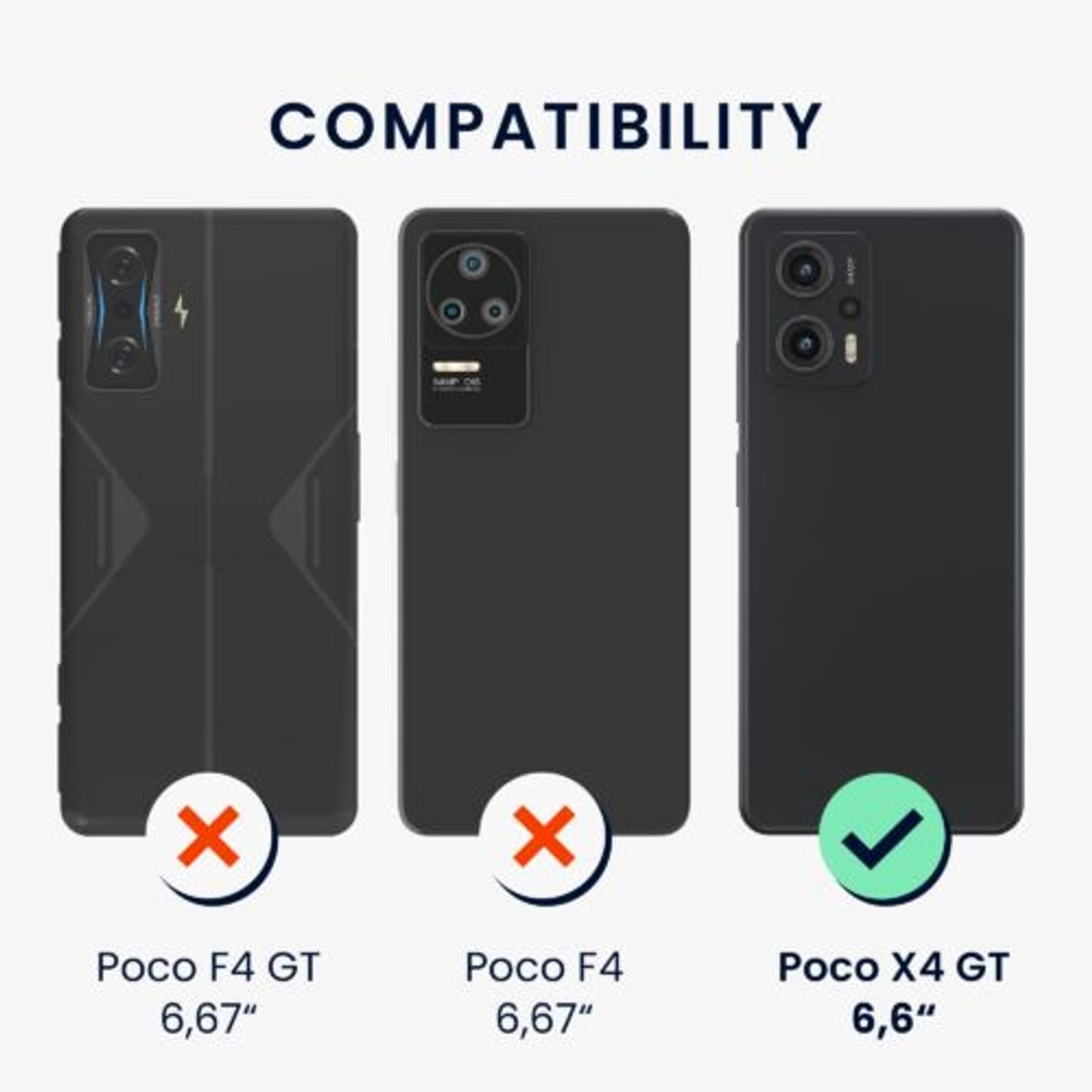 Husa Kwmobile pentru Xiaomi Poco X4 GT, Silicon, Verde, 59248.169 fotografia produsului View 5 L