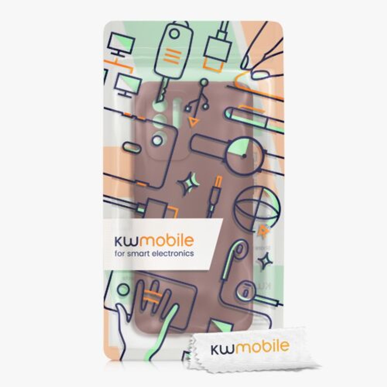 Husa Kwmobile pentru OPPO A94 5G, Silicon, Rosu, 58332.187 fotografia produsului View 5 L