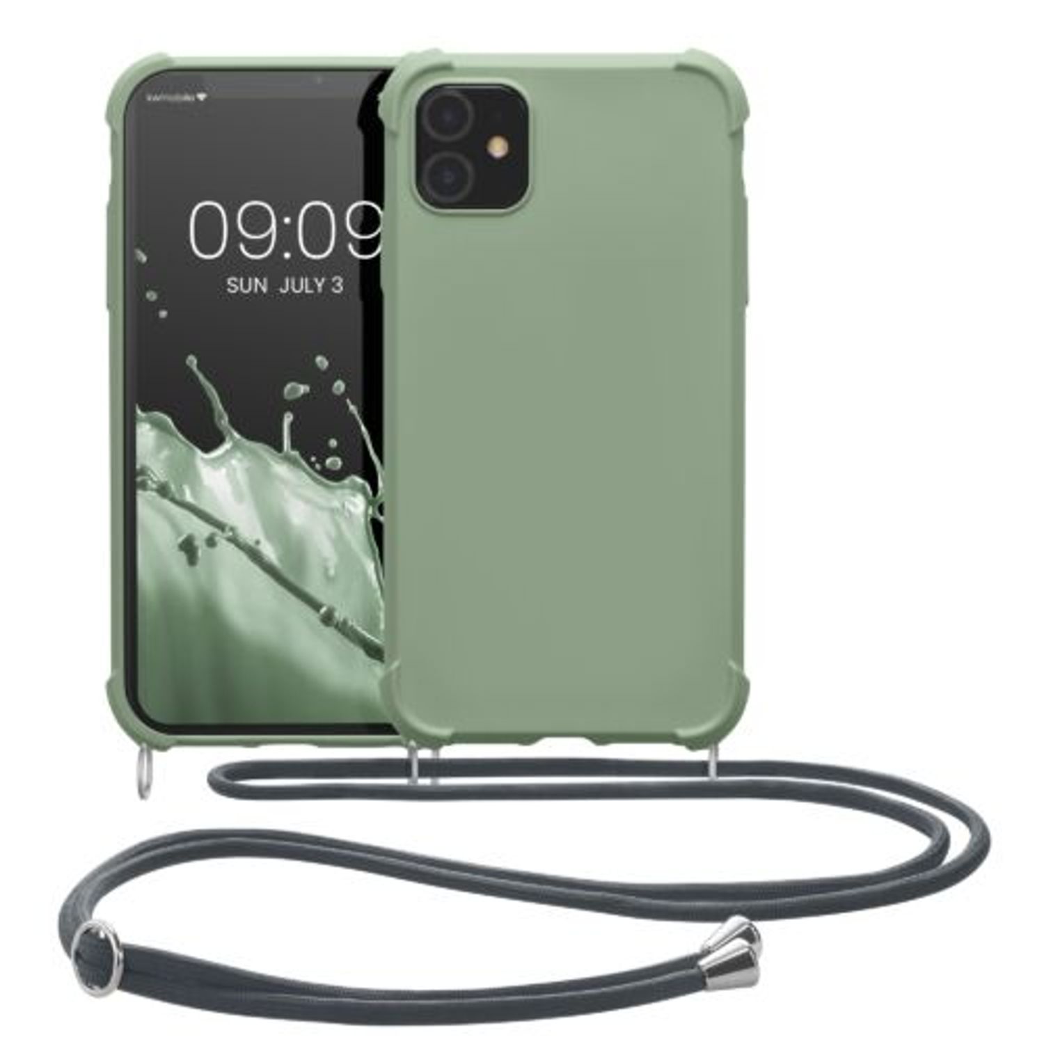 Husa Kwmobile pentru Apple iPhone 11, Silicon, Verde, 53838.172 fotografia produsului