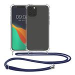 Husa Kwmobile pentru Apple iPhone 12/iPhone 12 Pro, Silicon, Transparent/Albastru, 52730.04 fotografia produsului