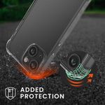 Husa Kwmobile pentru Apple iPhone 13 Mini, Silicon, Transparent/Verde, 55932.80 fotografia produsului View 2 S