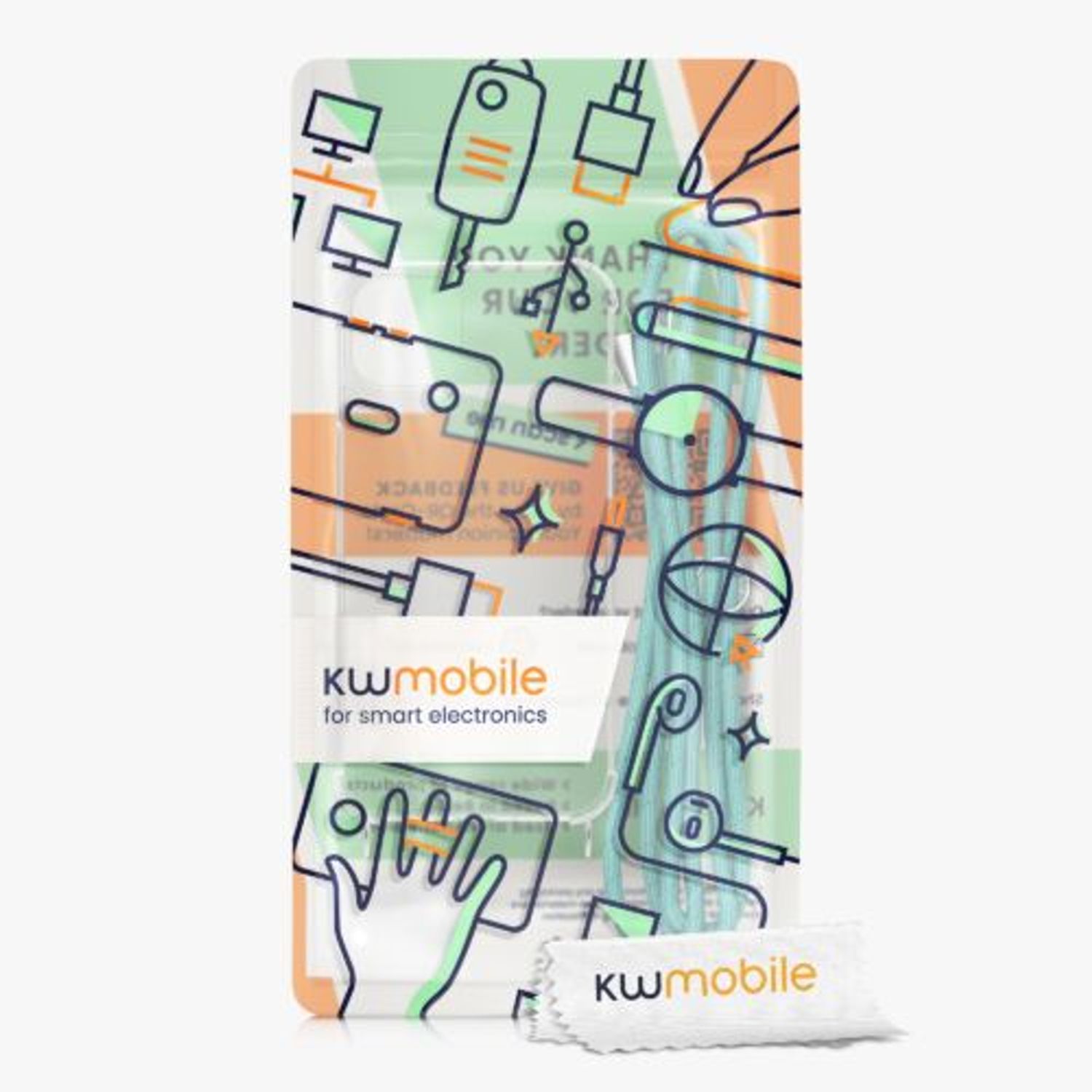 Husa Kwmobile pentru Apple iPhone 13, Silicon, Transparent/Verde, 55949.23 fotografia produsului View 3 L