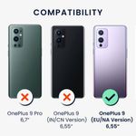 Husa Kwmobile pentru OnePlus 9, Silicon, Transparent/Verde, 54436.80 fotografia produsului View 5 S