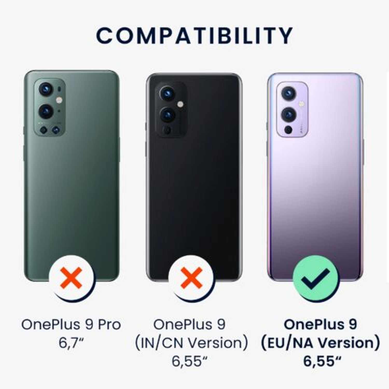 Husa Kwmobile pentru OnePlus 9, Silicon, Transparent/Verde, 54436.80 fotografia produsului View 5 L