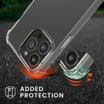 Husa Kwmobile pentru Apple iPhone 13 Pro, Silicon, Transparent/Albastru, 55963.04 fotografia produsului View 2 S