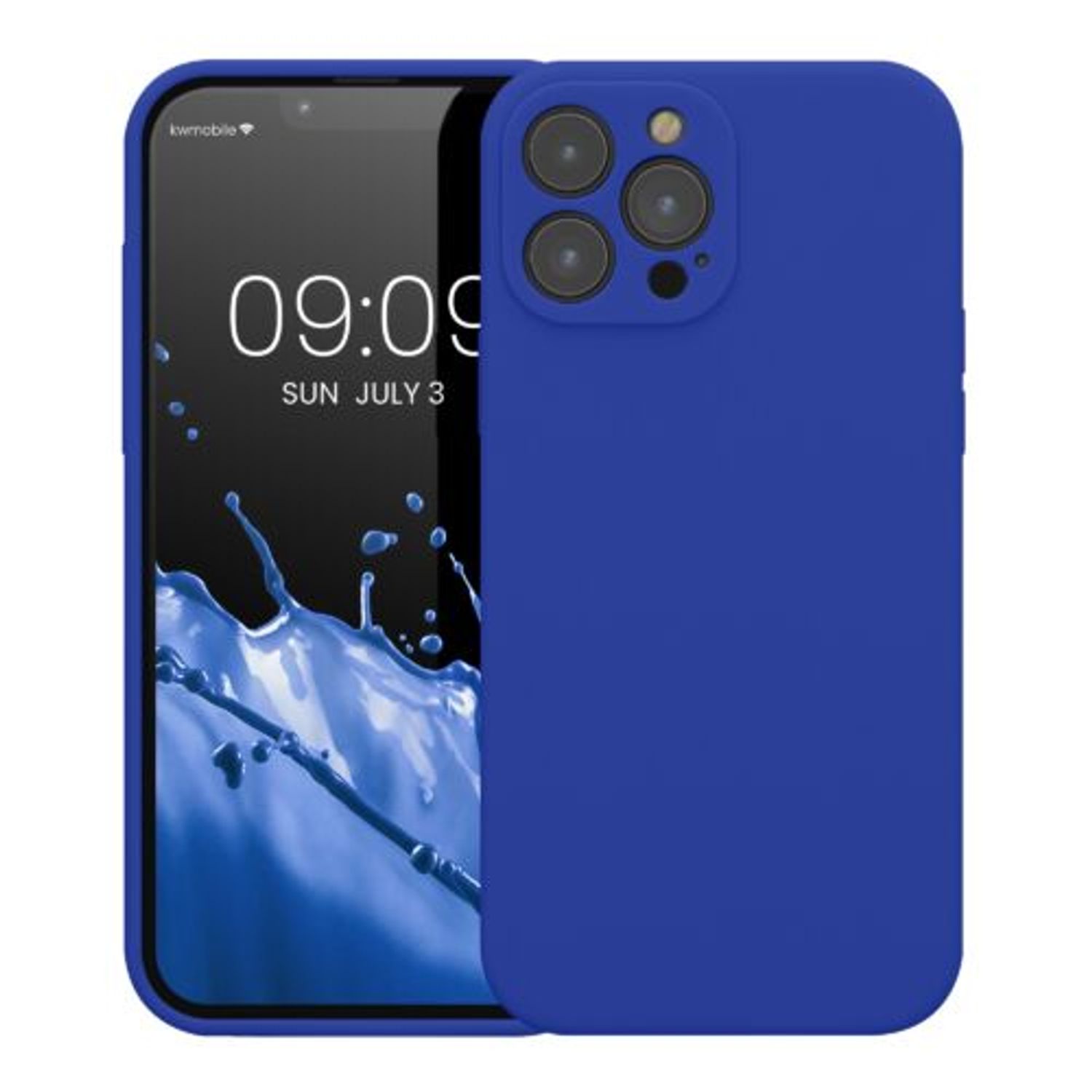 Husa Kwmobile pentru Apple iPhone 13 Pro Max, Silicon, Albastru, 59361.134 fotografia produsului