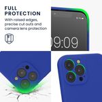 Husa Kwmobile pentru Apple iPhone 13 Pro Max, Silicon, Albastru, 59361.134 fotografia produsului View 3 S