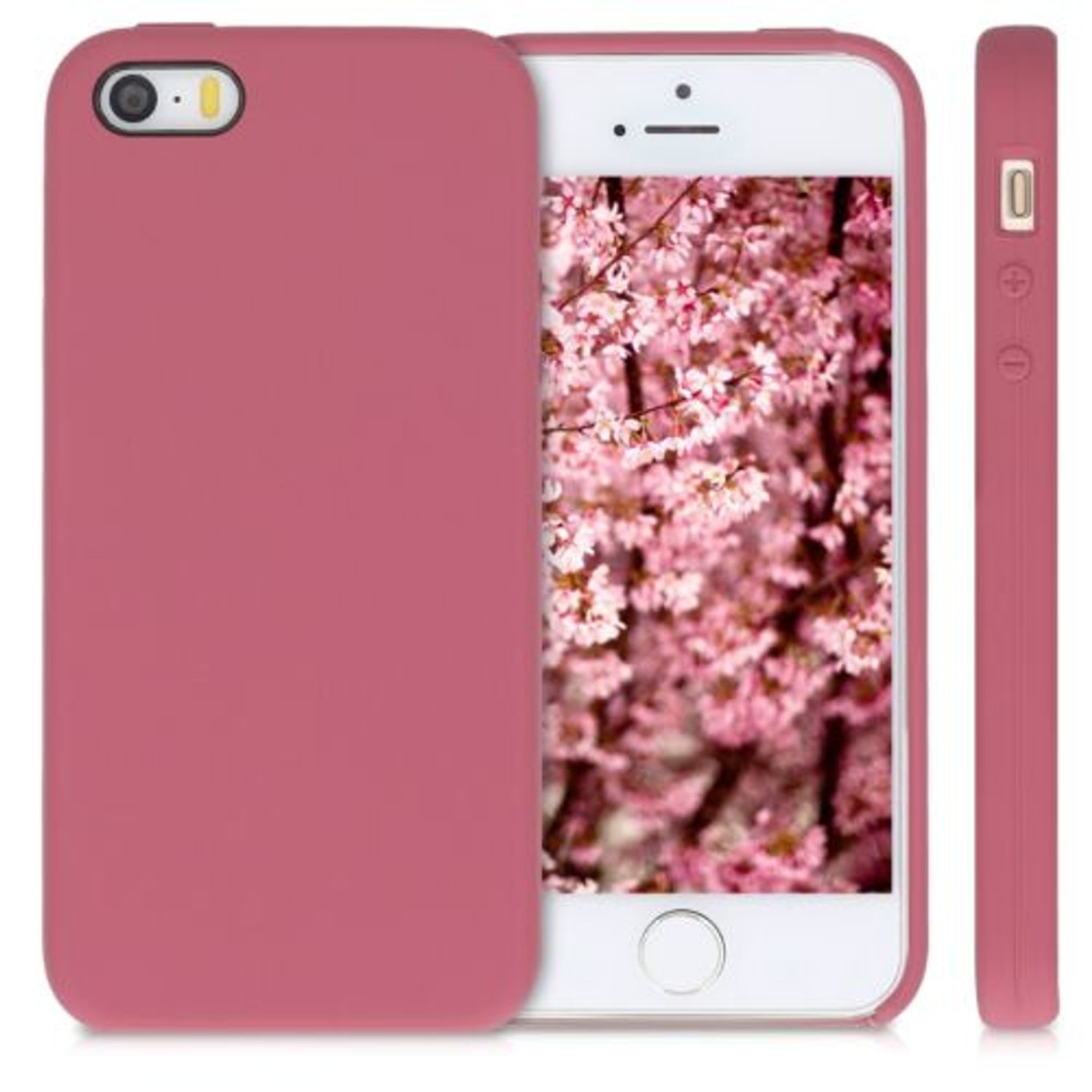 Husa pentru Apple iPhone 5/iPhone 5s/iPhone SE, Silicon, Roz, 42766.167 fotografia produsului View 2 L