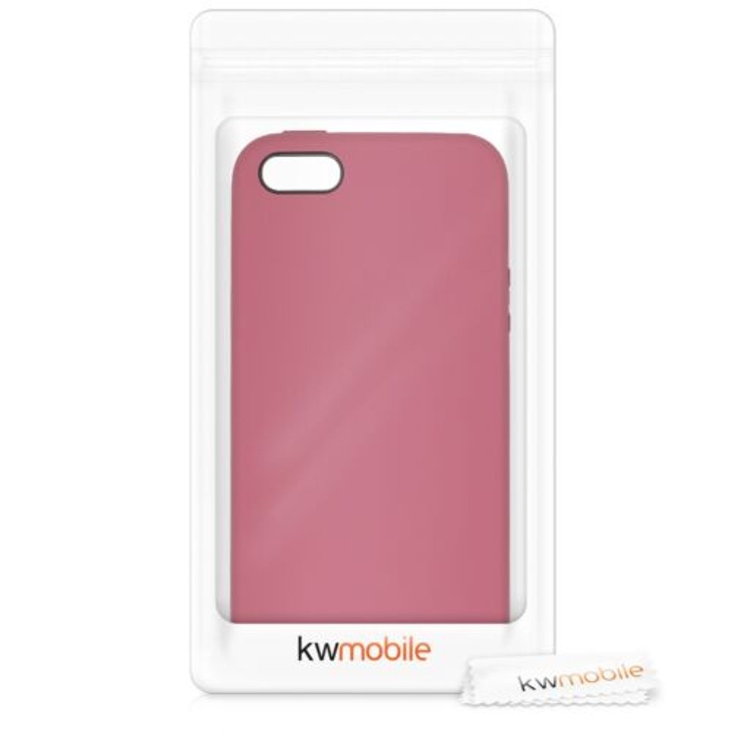 Husa pentru Apple iPhone 5/iPhone 5s/iPhone SE, Silicon, Roz, 42766.167 fotografia produsului View 7 L