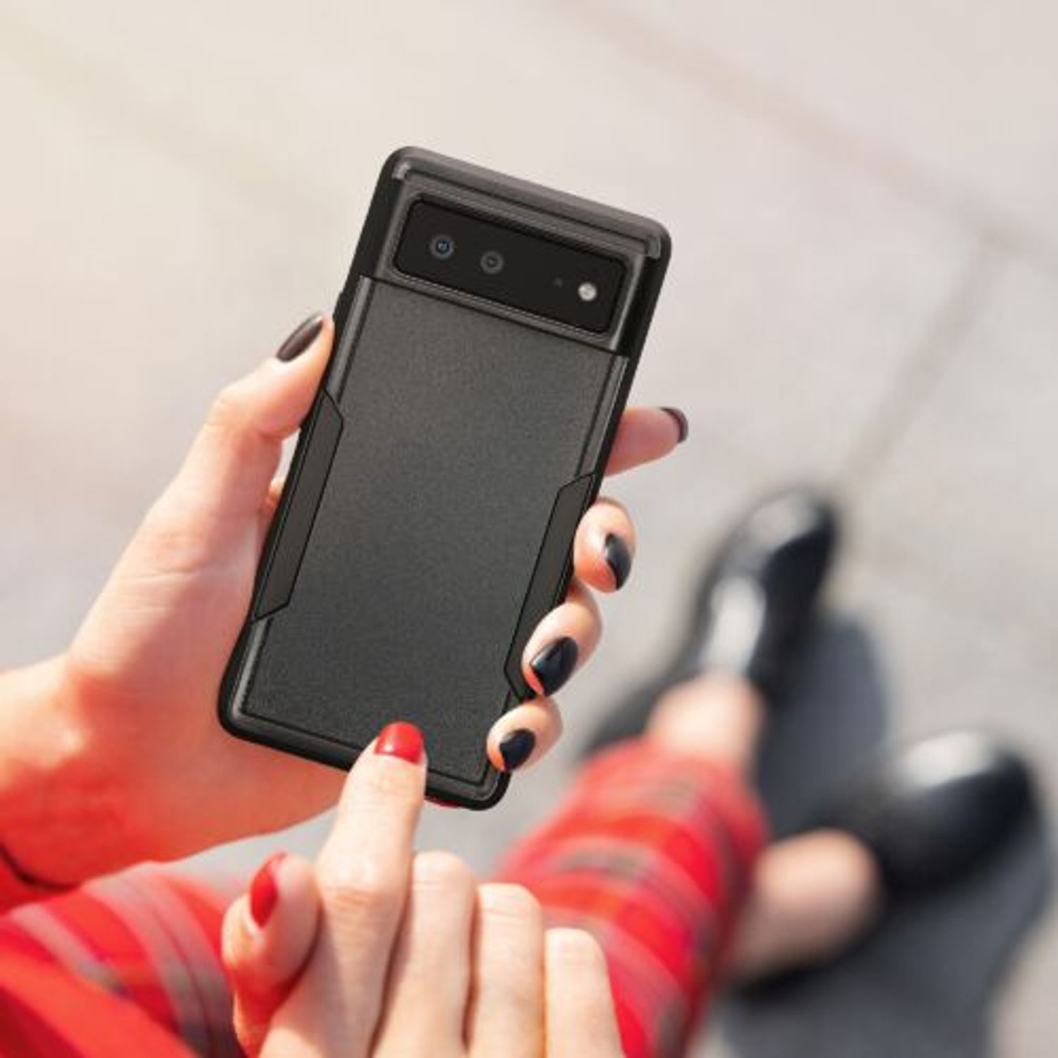 Husa Kwmobile pentru Google Pixel 6, Silicon, Negru, 59375.01 fotografia produsului View 6 L