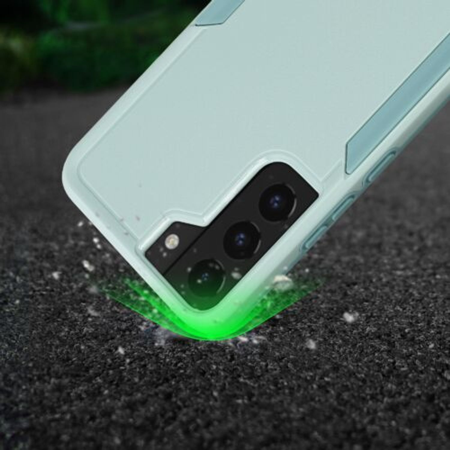 Husa Kwmobile pentru Samsung Galaxy S22, Silicon, Verde, 59370.71 fotografia produsului View 9 L