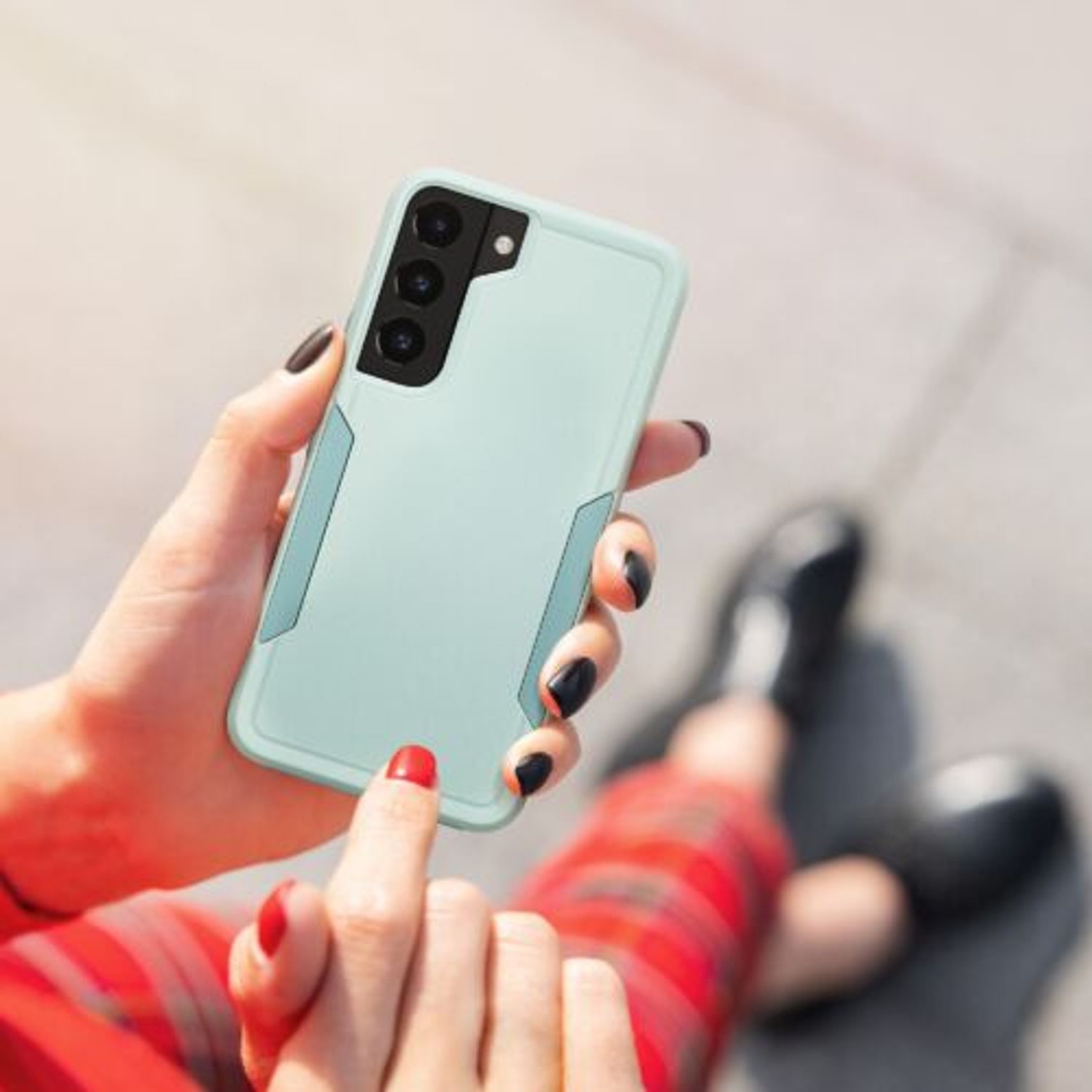 Husa Kwmobile pentru Samsung Galaxy S22, Silicon, Verde, 59370.71 fotografia produsului View 6 L