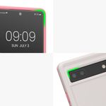 Husa Kwmobile pentru Google Pixel 6a, Silicon, Alb/Roz, 59376.02 fotografia produsului View 9 S