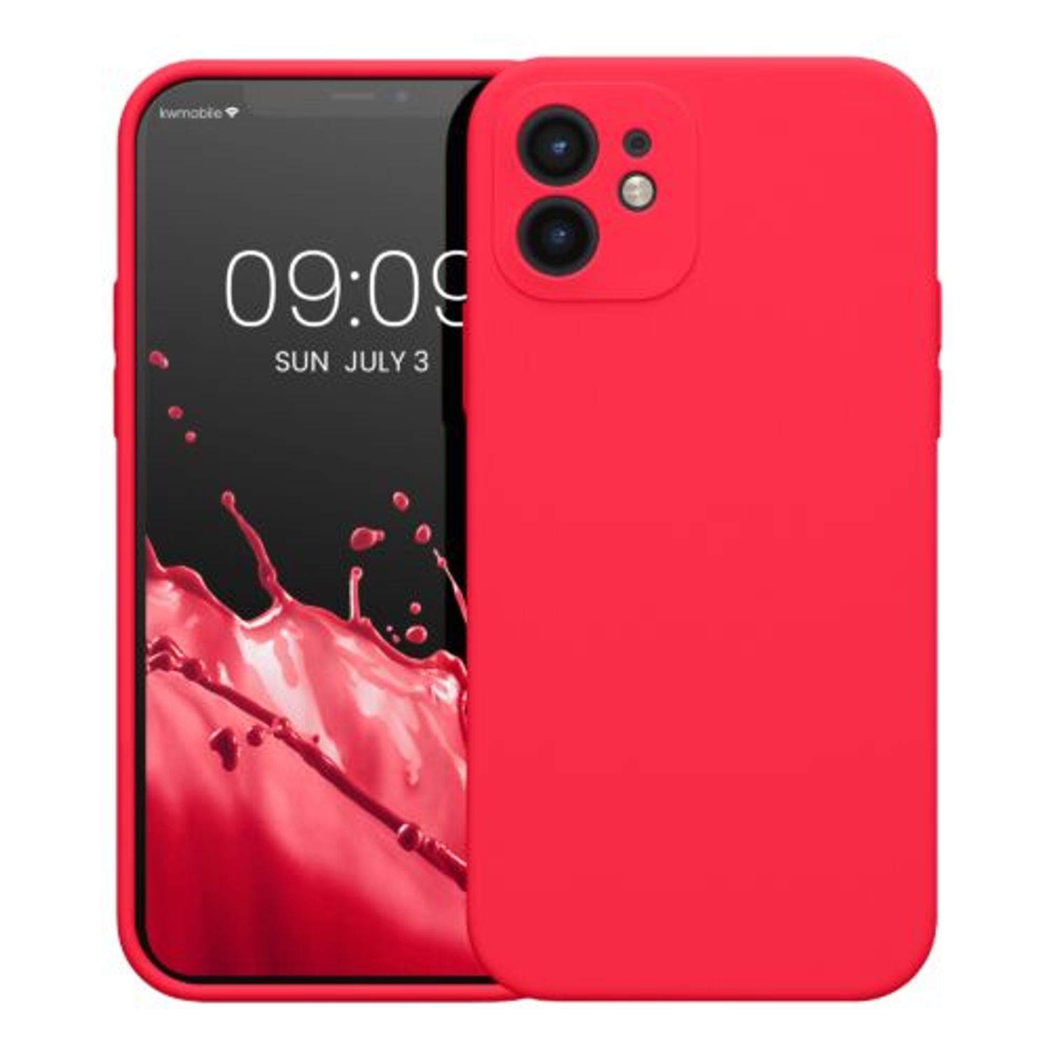 Husa Kwmobile pentru Apple iPhone 12/iPhone 12 Pro, Silicon, Roz, 59351.77 fotografia produsului