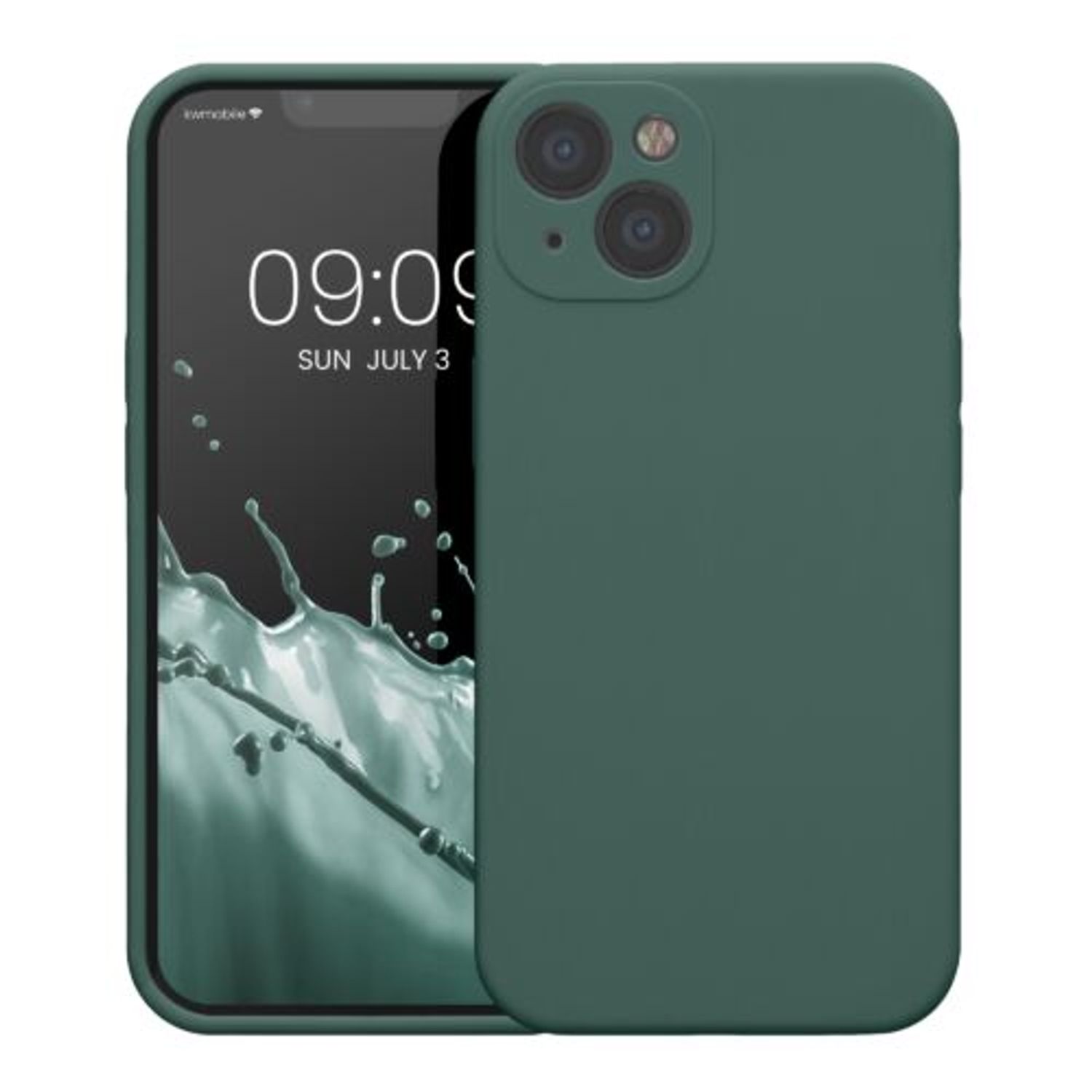 Husa Kwmobile pentru Apple iPhone 13, Silicon, Verde, 59359.166 fotografia produsului