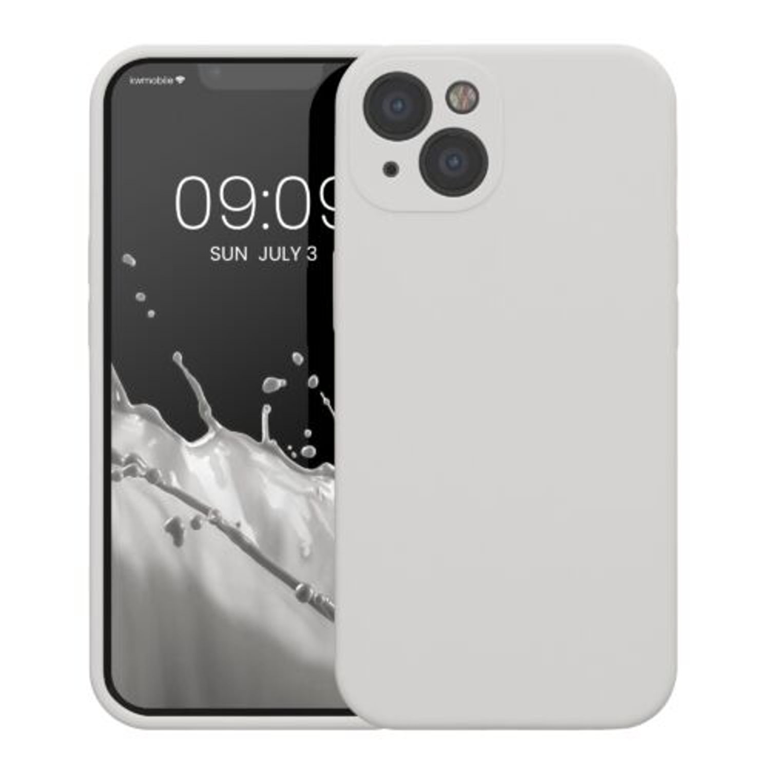 Husa Kwmobile pentru Apple iPhone 13, Silicon, Alb, 59359.02 fotografia produsului