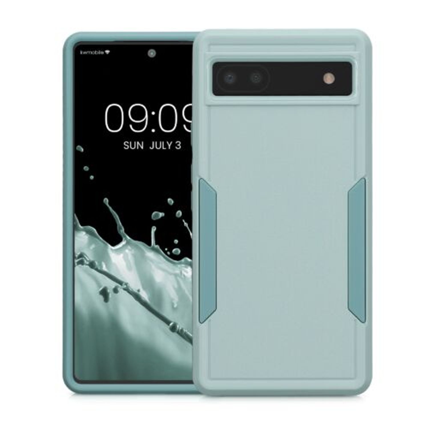 Husa Kwmobile pentru Google Pixel 6a, Silicon, Verde, 59376.71 fotografia produsului