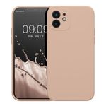Husa Kwmobile pentru Apple iPhone 12/iPhone 12 Pro, Silicon, Crem, 59351.225 fotografia produsului