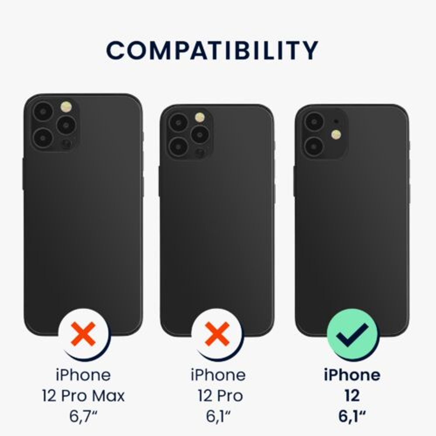 Husa Kwmobile pentru Apple iPhone 12/iPhone 12 Pro, Silicon, Crem, 59351.225 fotografia produsului View 5 L