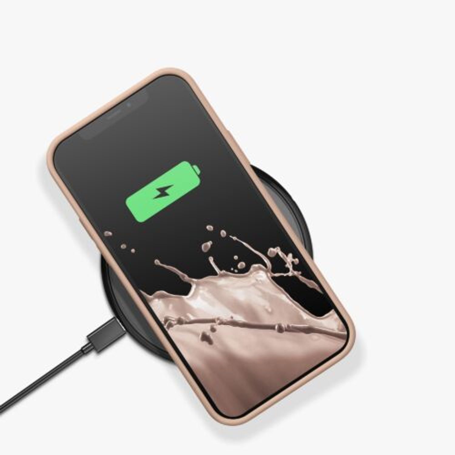 Husa Kwmobile pentru Apple iPhone 12/iPhone 12 Pro, Silicon, Crem, 59351.225 fotografia produsului View 10 L