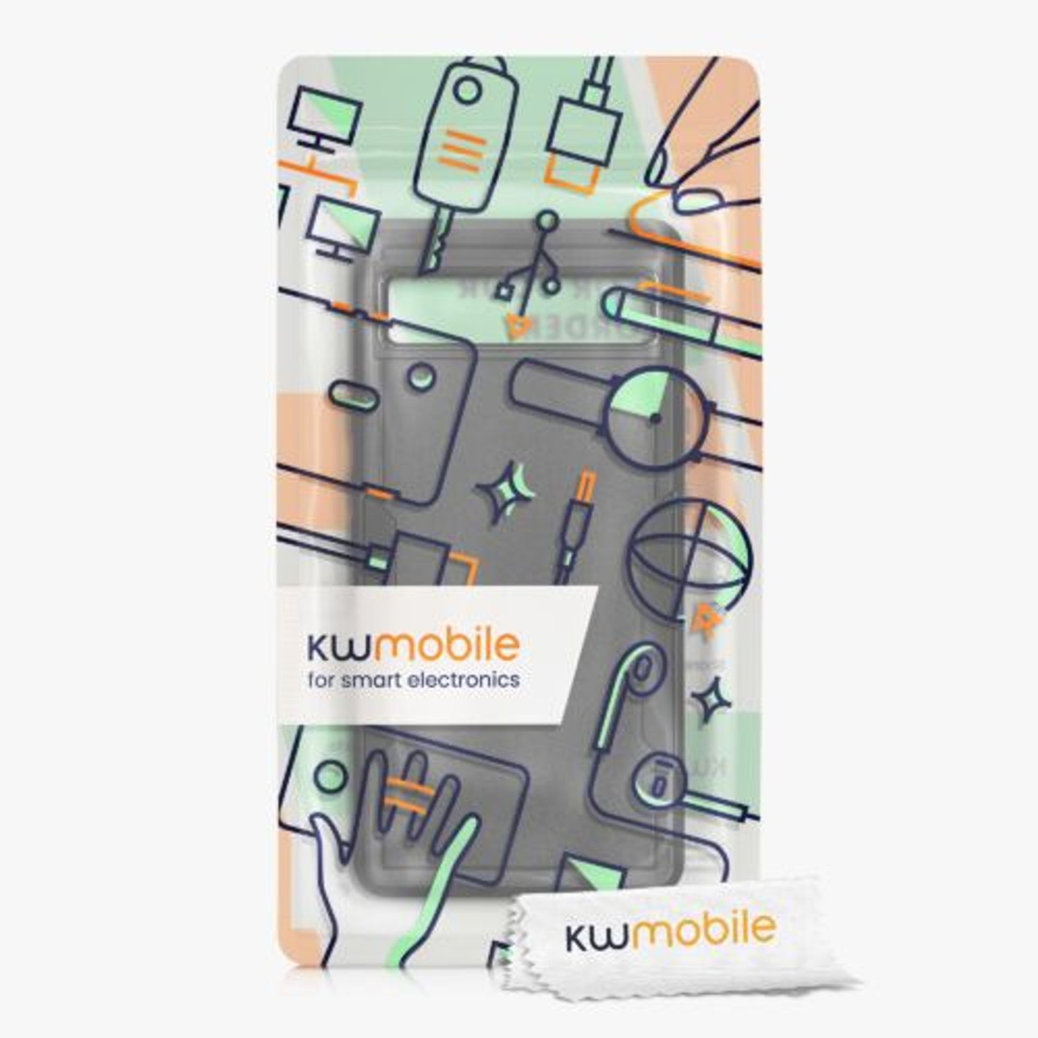 Husa Kwmobile pentru Google Pixel 6a, Silicon, Negru, 59376.01 fotografia produsului View 7 L