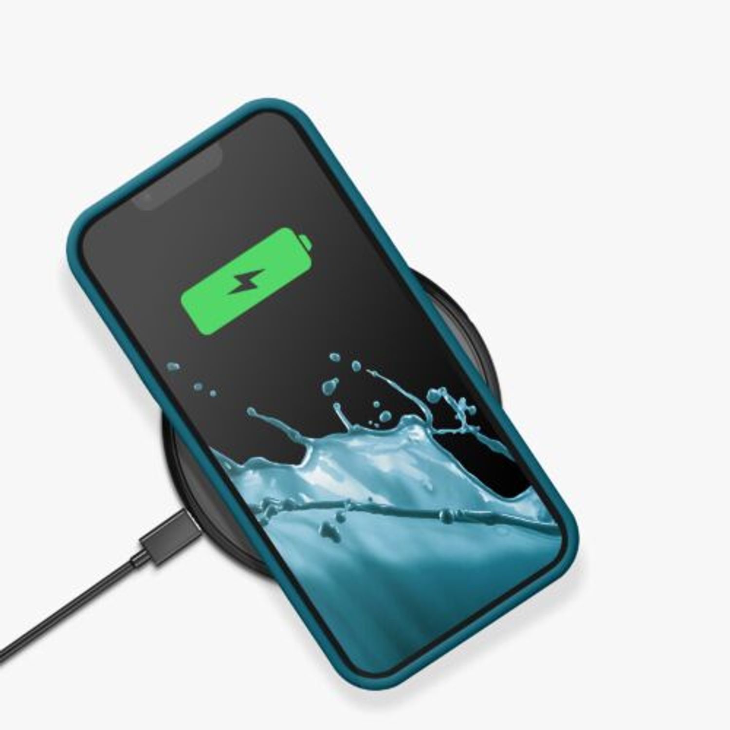 Husa Kwmobile pentru Apple iPhone 13, Silicon, Verde, 59359.57 fotografia produsului View 10 L