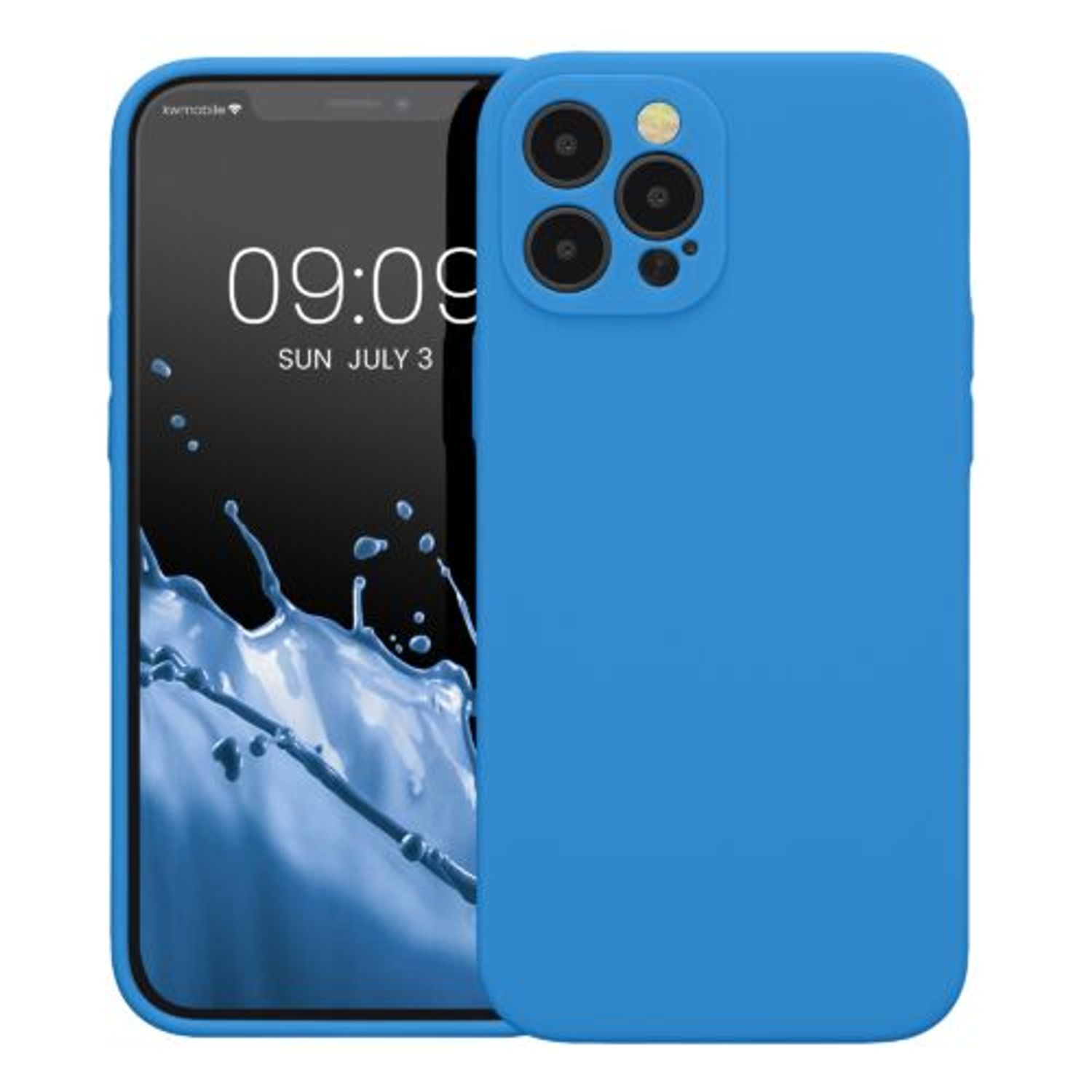 Husa Kwmobile pentru Apple iPhone 12 Pro Max, Silicon, Albastru, 59355.189 fotografia produsului