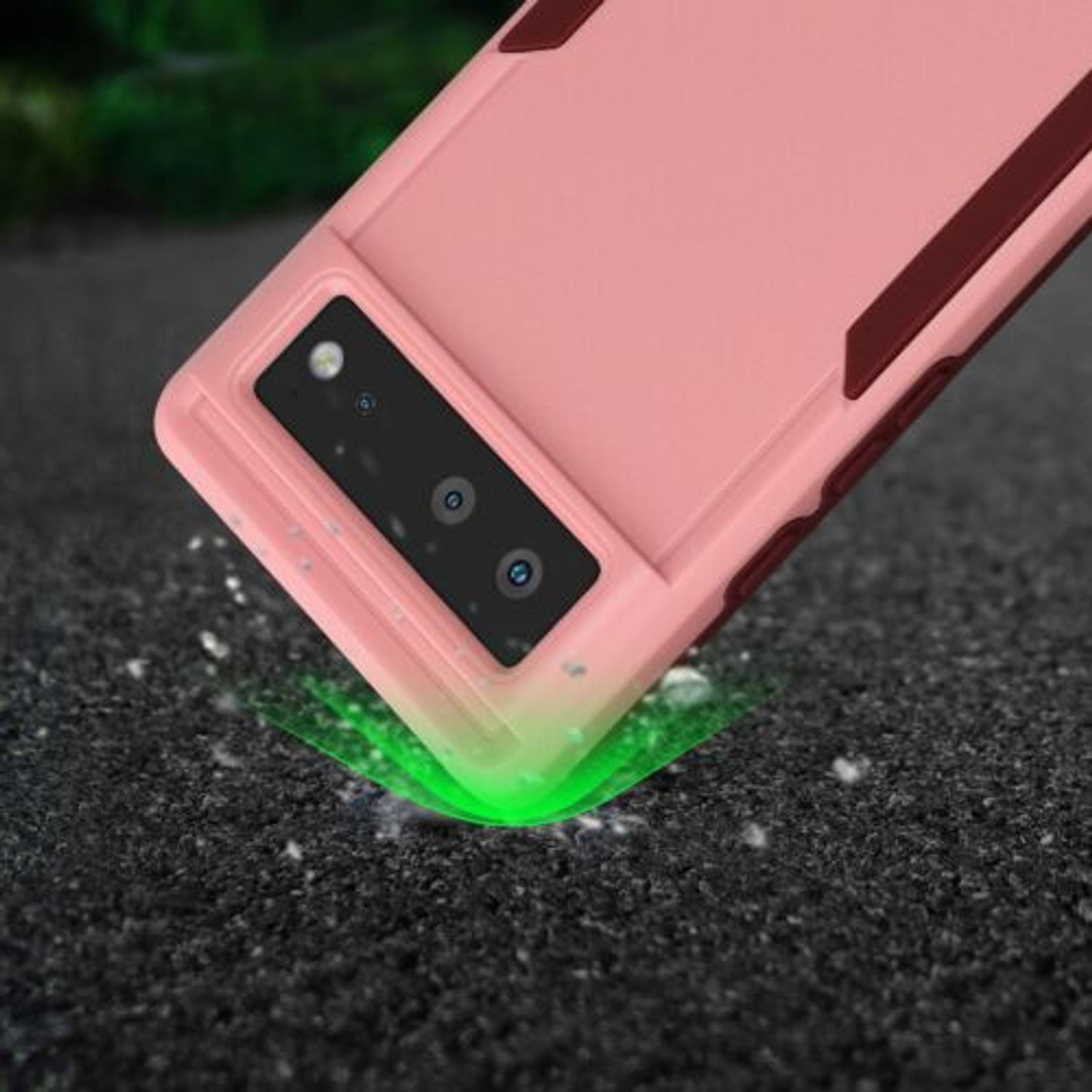 Husa Kwmobile pentru Google Pixel 6, Silicon, Roz, 59375.10 fotografia produsului View 9 L