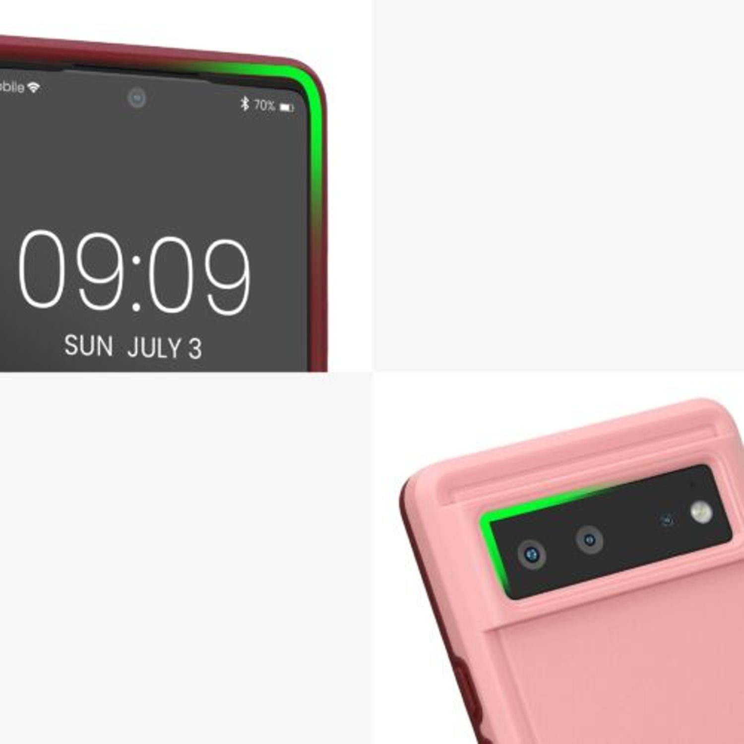 Husa Kwmobile pentru Google Pixel 6, Silicon, Roz, 59375.10 fotografia produsului View 10 L