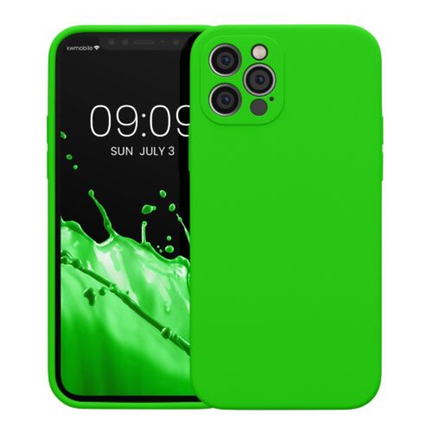 Husa Kwmobile pentru Apple iPhone 12 Pro, Silicon, Verde, 59352.159 fotografia produsului
