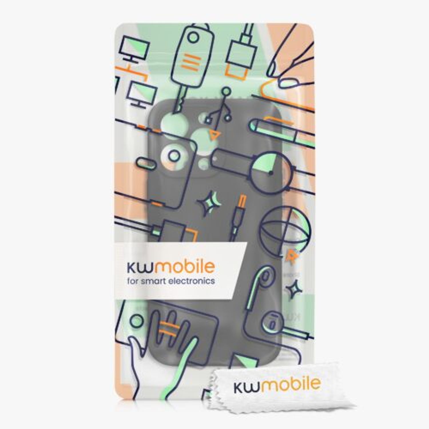 Husa Kwmobile pentru Apple iPhone 13 Pro, Silicon, Negru, 59360.01 fotografia produsului View 7 L