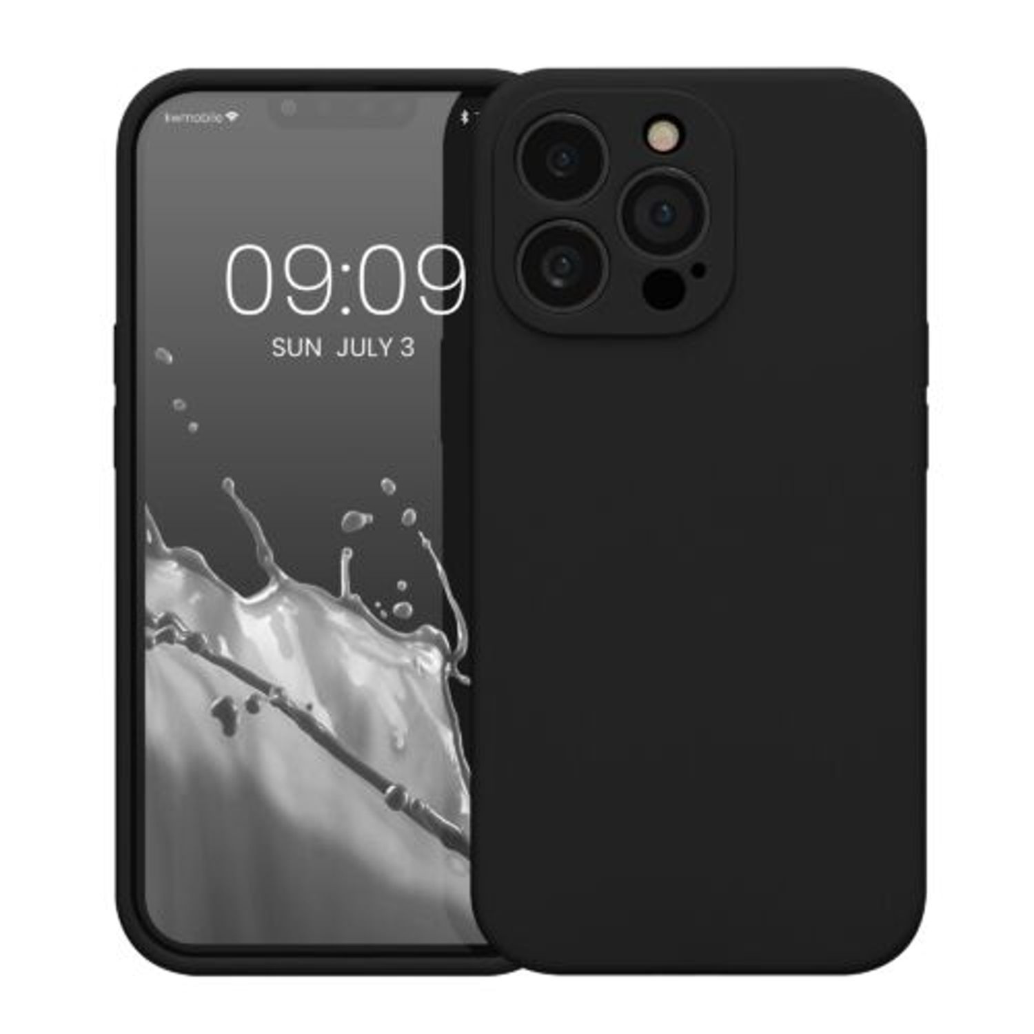 Husa Kwmobile pentru Apple iPhone 13 Pro, Silicon, Negru, 59360.01 fotografia produsului