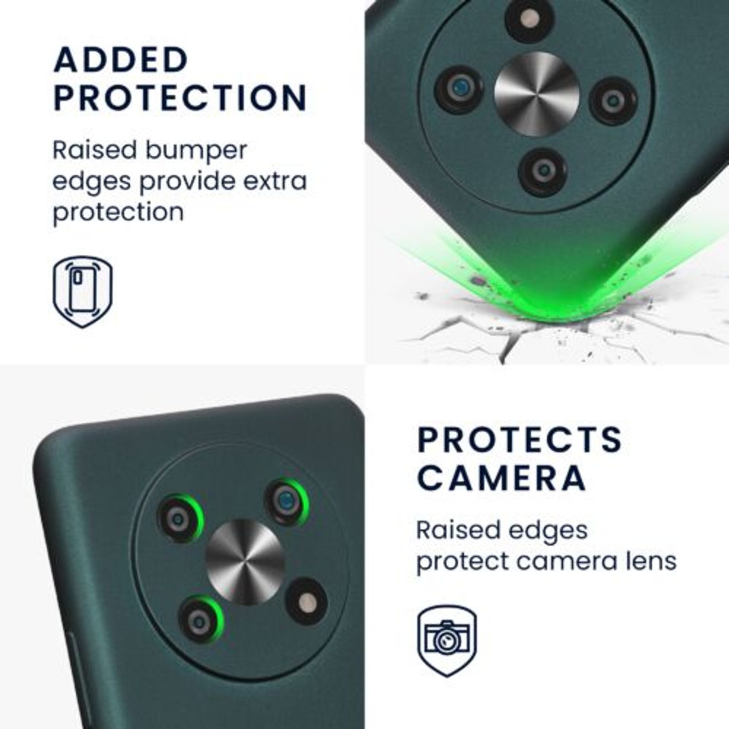Husa Kwmobile pentru Honor Magic 4 Lite 5G, Silicon, Verde, 59328.14 fotografia produsului View 3 L