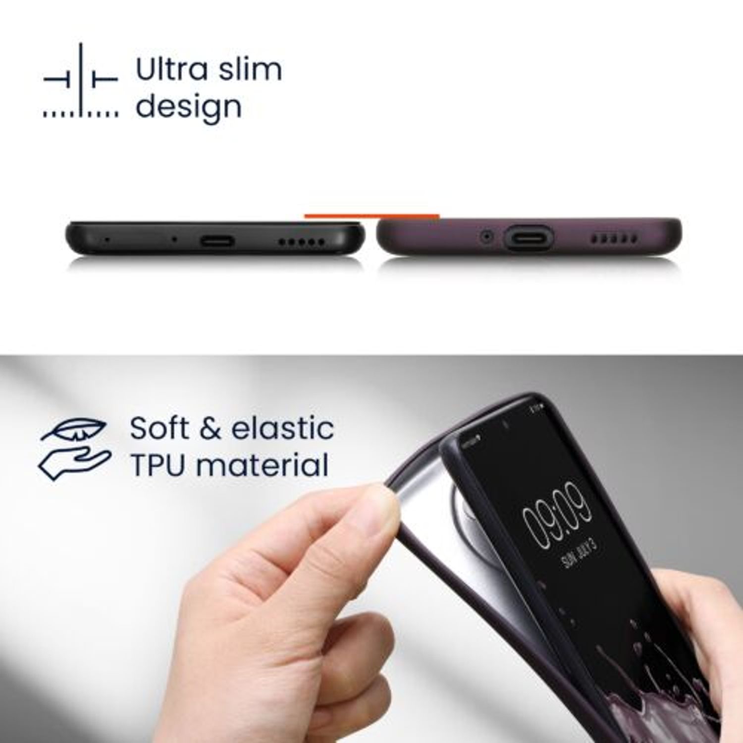 Husa Kwmobile pentru Honor Magic 4 Lite 5G, Silicon, Verde, 59328.14 fotografia produsului View 2 L
