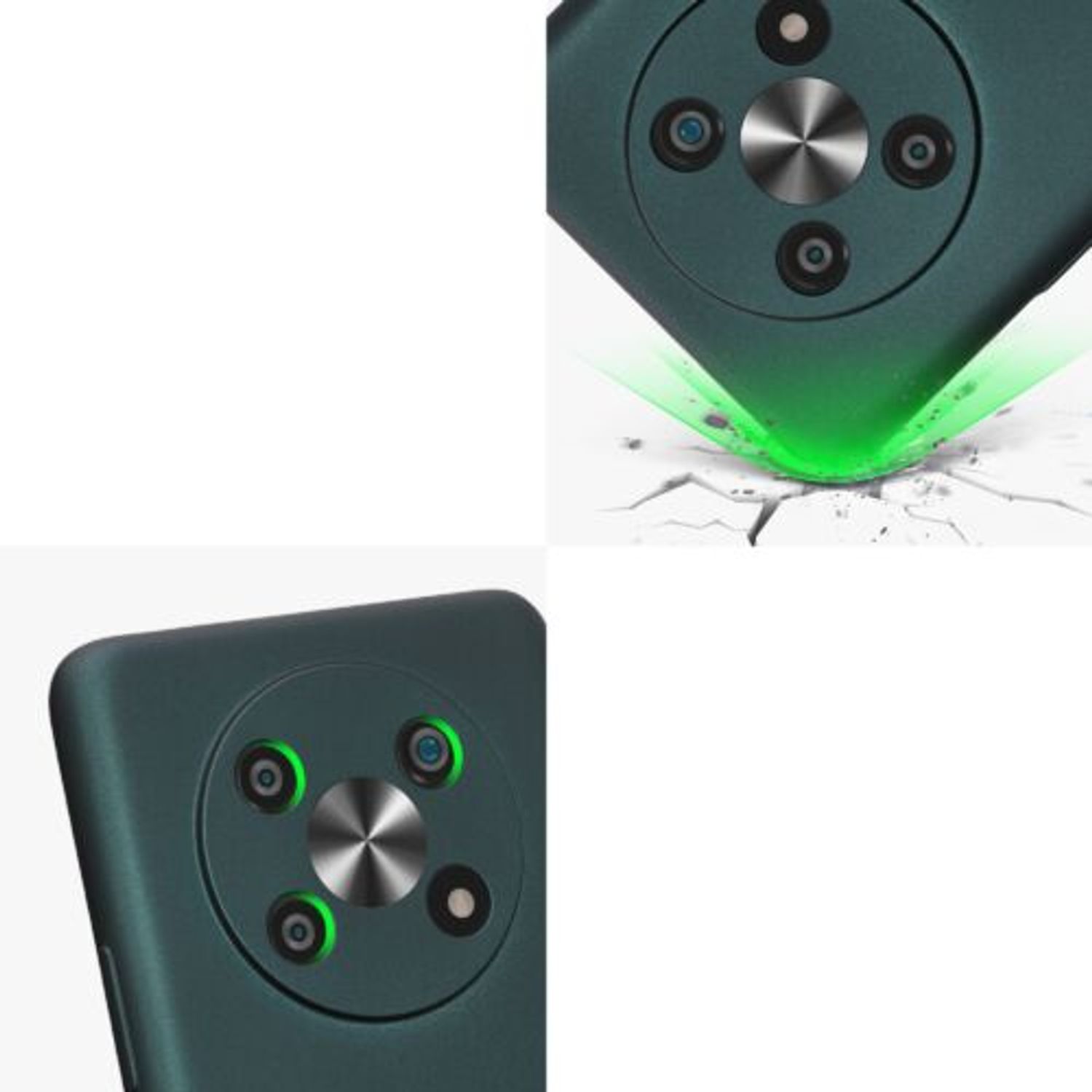 Husa Kwmobile pentru Honor Magic 4 Lite 5G, Silicon, Verde, 59328.14 fotografia produsului View 8 L