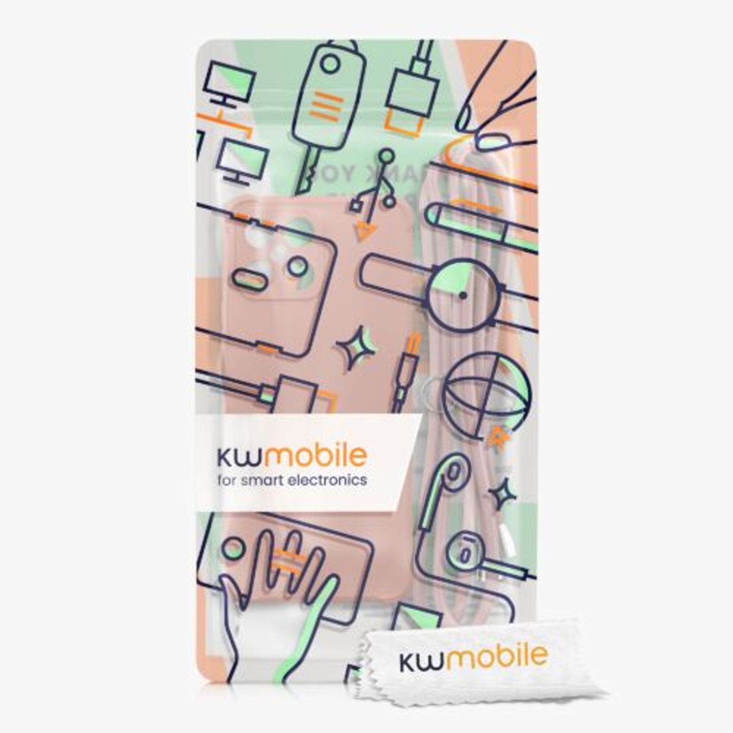 Husa Kwmobile pentru Honor X8, Silicon, Roz, 59331.154 fotografia produsului View 7 L