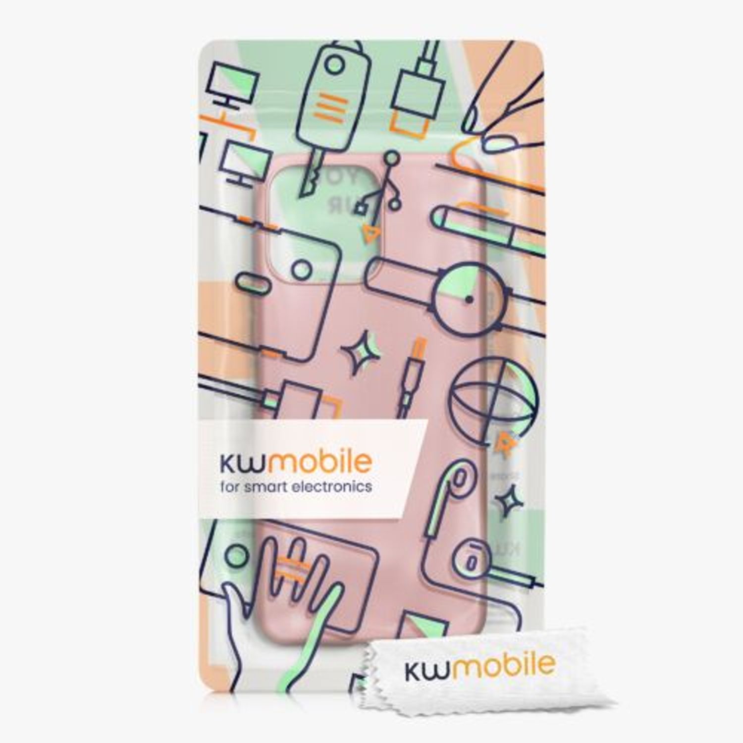Husa Kwmobile pentru Honor X8, Silicon, Rose Gold, 59329.31 fotografia produsului View 6 L