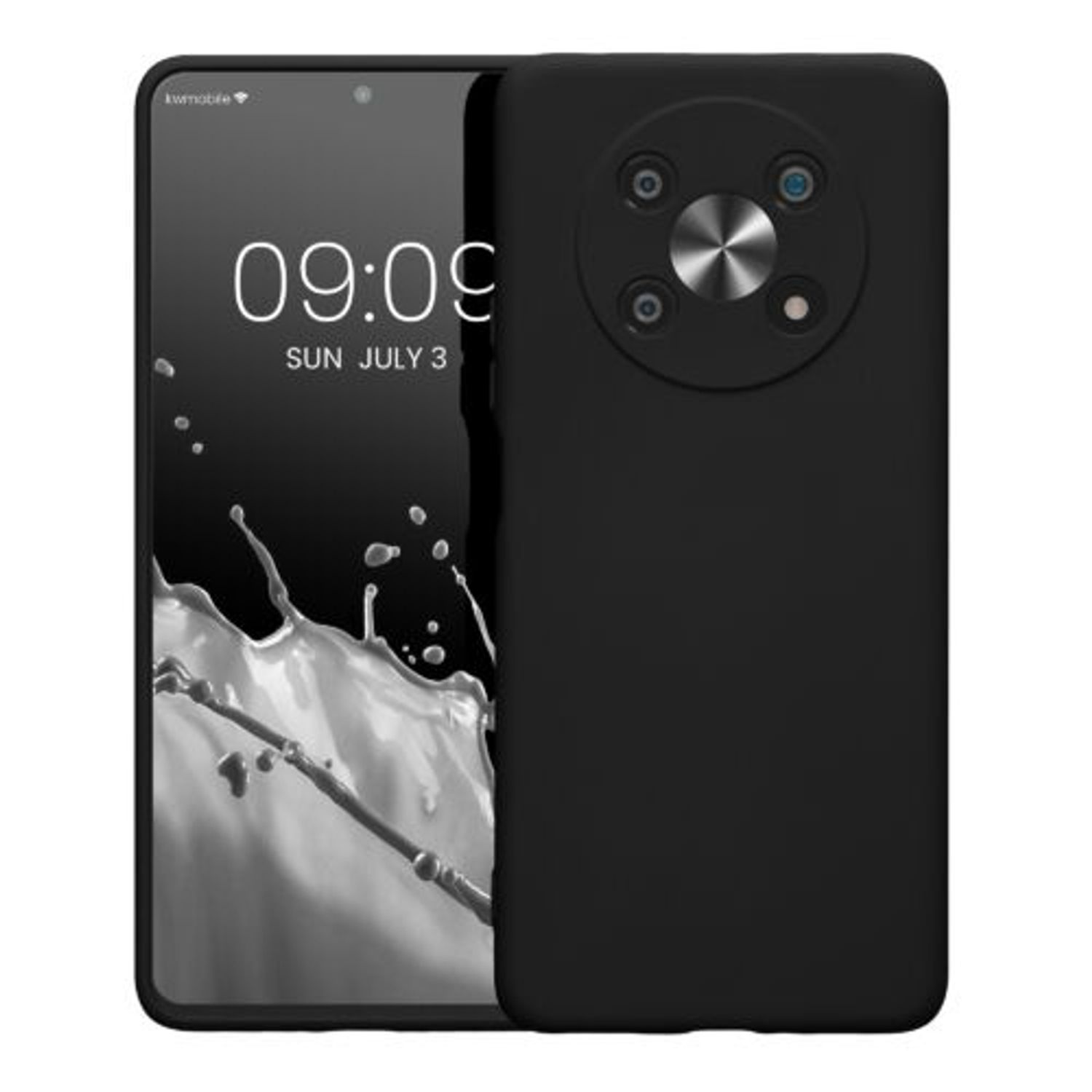 Husa Kwmobile pentru Honor Magic 4 Lite 5G, Silicon, Negru, 59335.01 fotografia produsului View 8 L