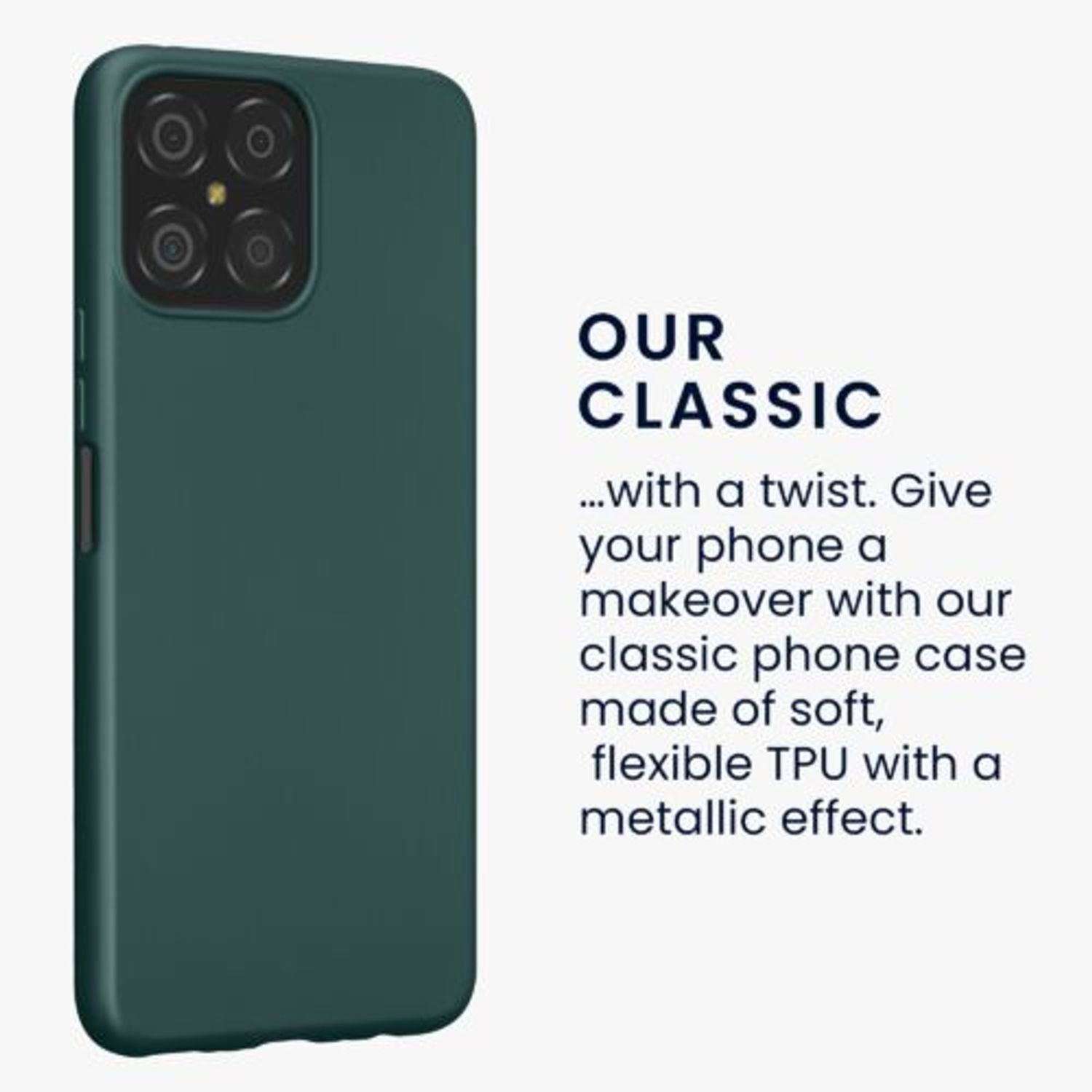 Husa Kwmobile pentru Honor X8, Silicon, Verde, 59329.14 fotografia produsului View 3 L