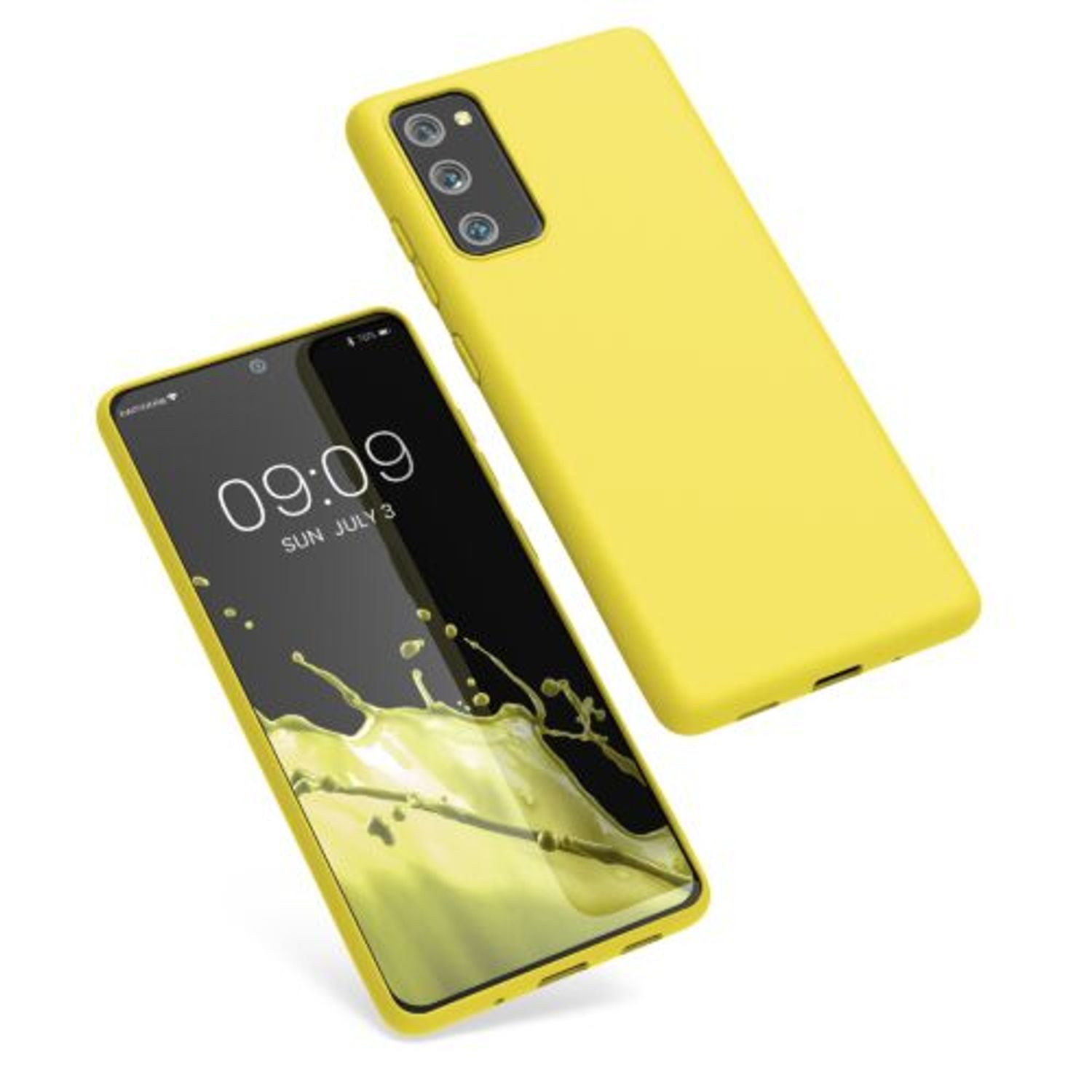 Husa Kwmobile pentru Samsung Galaxy S20 FE, Silicon, Galben, 53604.165 fotografia produsului
