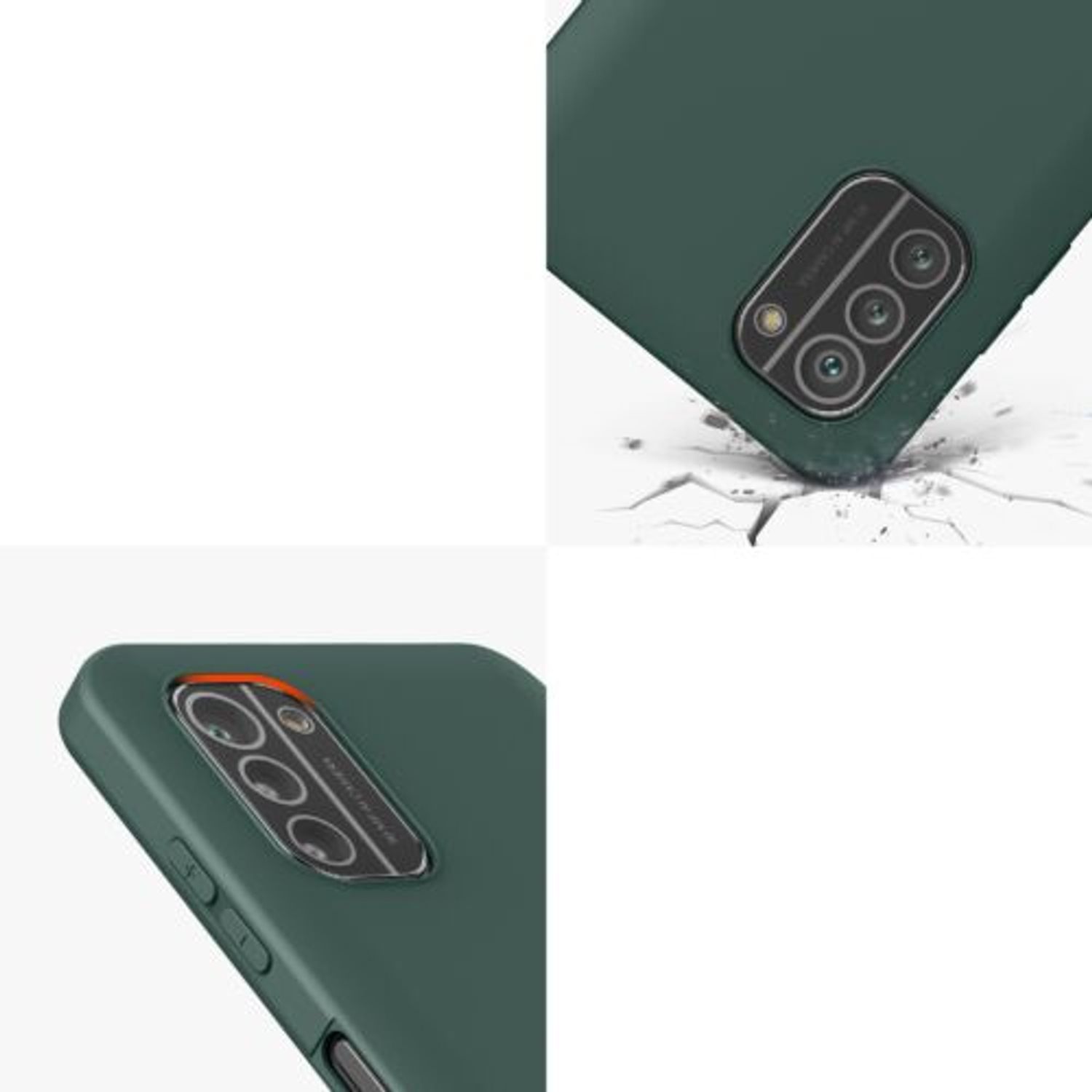 Husa Kwmobile pentru Nokia G21/G11, Silicon, Verde, 57530.169 fotografia produsului View 7 L